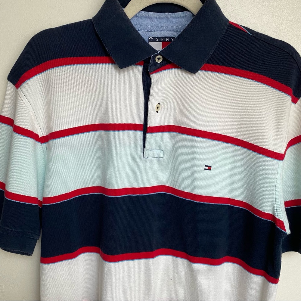 Tommy Hilfiger Striped Cotton Polo - Picture 2 of 12